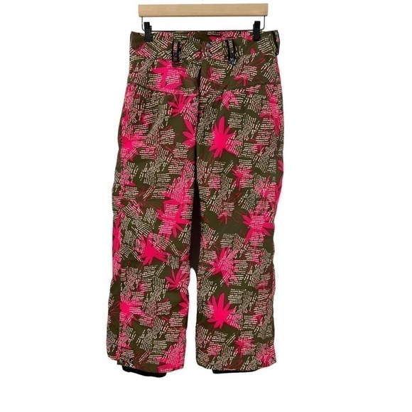 Bonfire Ski Snowboard Pants Sz S Pink Floral - Picture 1 of 7